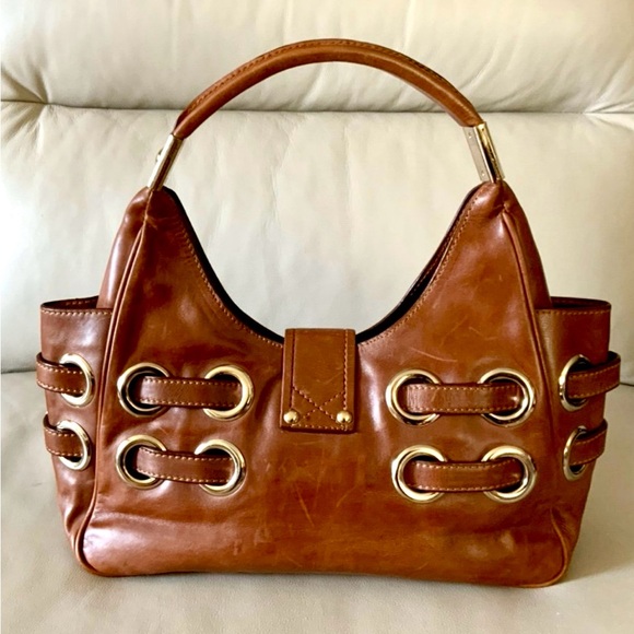 Jimmy Choo bag Brown Leather w/ Gold Accents - Picture 2 of 11
